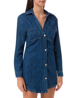 Eliza Mini Dress In Libertine Wash
