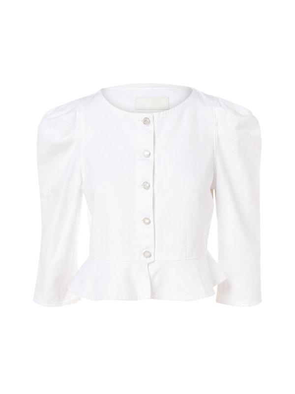Luella Jacket In White Wash