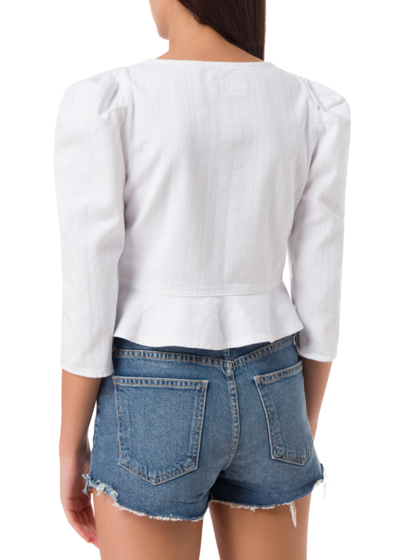 Luella Jacket In White Wash