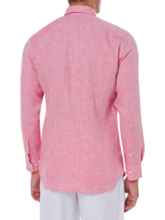 قميص من الكتان بياقة ذات أزرار