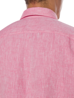 قميص من الكتان بياقة ذات أزرار