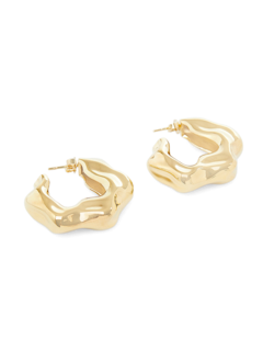 GOLD PLATED HOOP EARRINGS