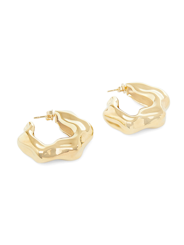 GOLD PLATED HOOP EARRINGS