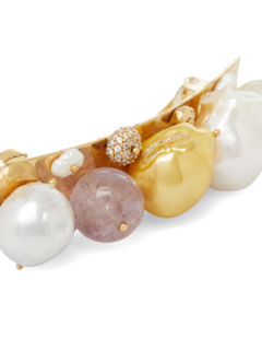 Gold Plated Statement Pearl Hair Clip