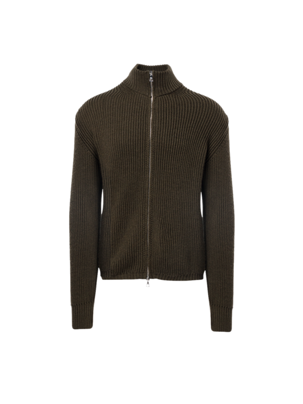 Ribbed Merino Wool Jacket