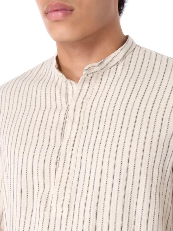 قميص مخطط بأكمام طويلة ألفريد