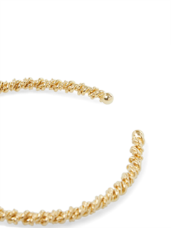 Gold Plated Twisted Arc Necklace
