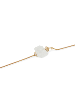 Crystal Pearl Long Snake Chain Necklace