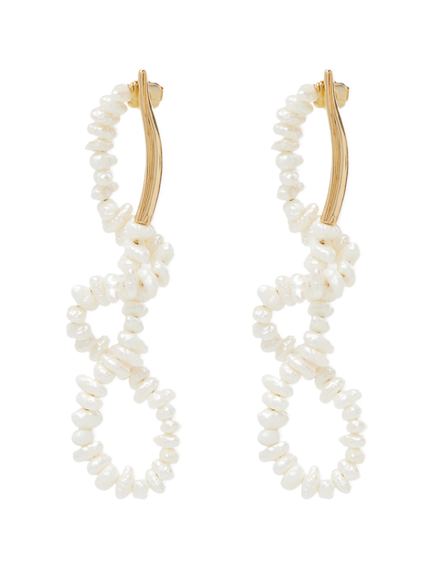 Pearl Twisted Feminine Earrings