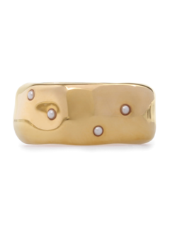 Elegant gold tone ring