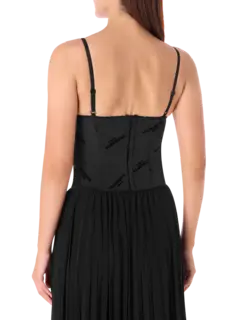 بلوزة بنمط مشد كورسيه مزينة بحروف فيتمانت باريس