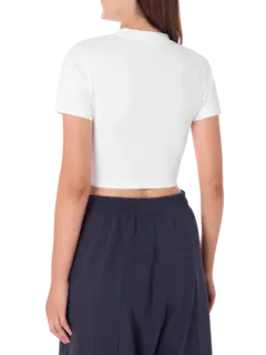 تيشرت بقصة ضيقة مزين بطبعة عبارة "No Social Media"