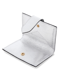 Small Silver Wallet With Eagle Emblem