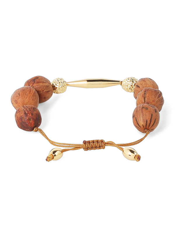 Solid Gold Beaded Bracelet