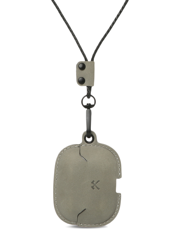 Grey Leather Airpods Pro Case