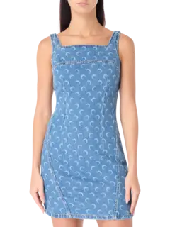 فستان جينز مون ليزر قصير