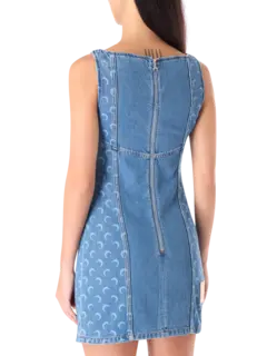 فستان جينز مون ليزر قصير