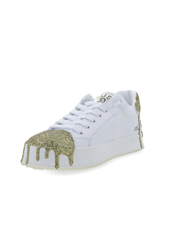 Stars and Glitter White Sneakers