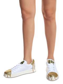 Stars and Glitter White Sneakers