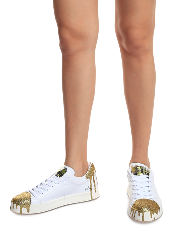 Stars and Glitter White Sneakers