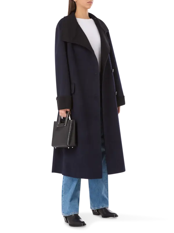 معطف كونستانس من قماش ميلتون مقلم