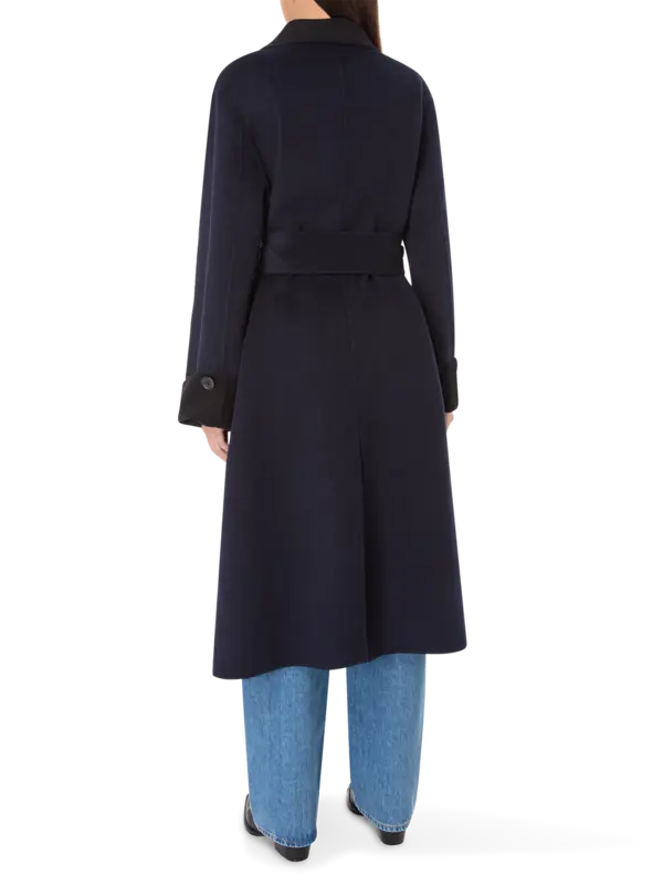 معطف كونستانس من قماش ميلتون مقلم