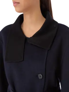 معطف كونستانس من قماش ميلتون مقلم