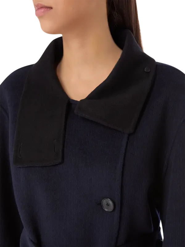 معطف كونستانس من قماش ميلتون مقلم