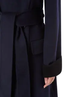 معطف كونستانس من قماش ميلتون مقلم