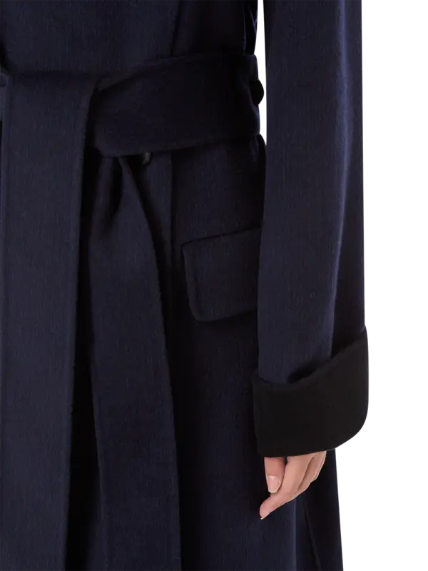 معطف كونستانس من قماش ميلتون مقلم