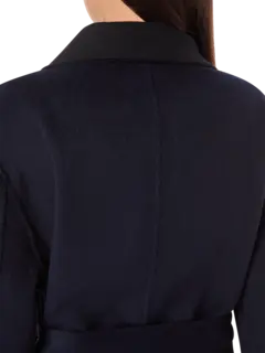 معطف كونستانس من قماش ميلتون مقلم