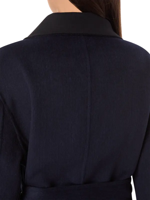 معطف كونستانس من قماش ميلتون مقلم