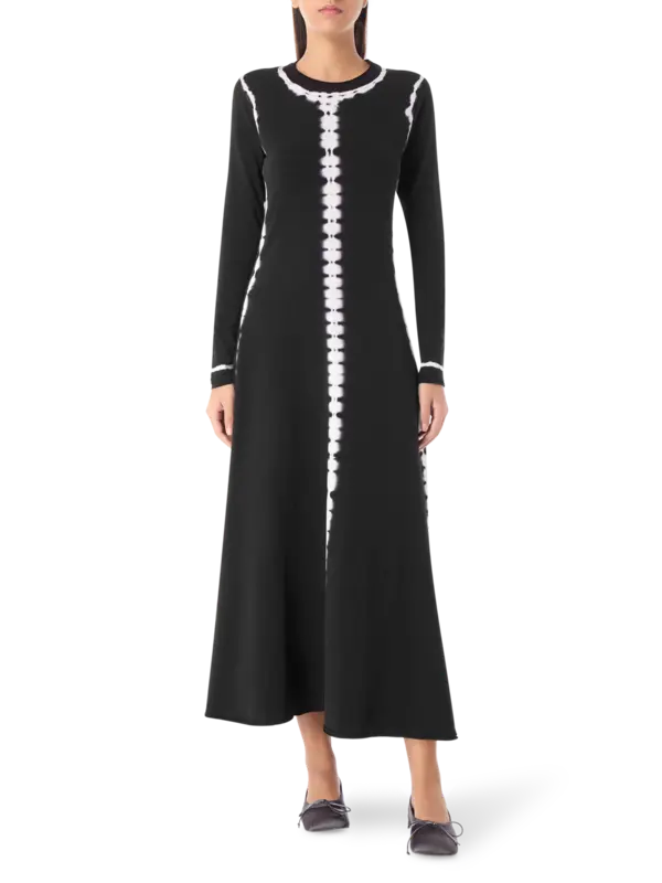 فستان كيران مزين بنمط تاي داي