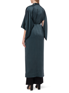 PRINTED AUTHENTICITY SILK LONG KIMONO