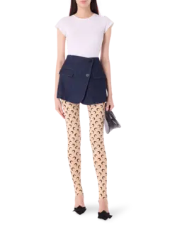 ليغينغز ستير آب من قماش الجيرسيه بطبعة قمر