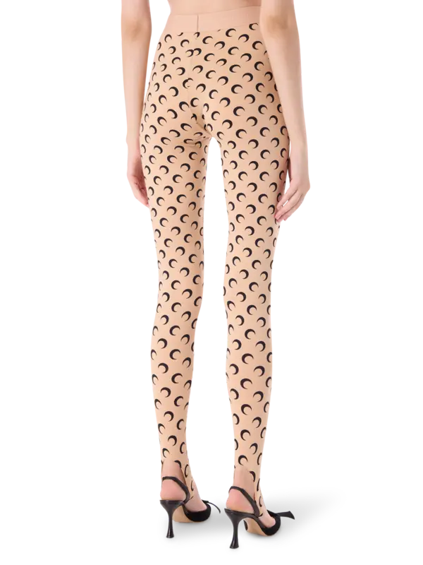 ليغينغز ستير آب من قماش الجيرسيه بطبعة قمر