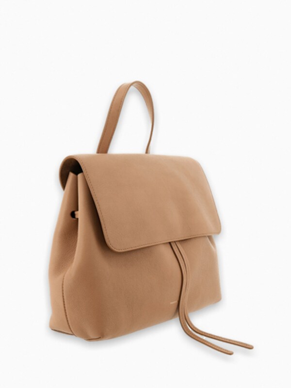 Leather Backpack with Drawstrings