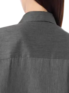 قميص مايلي من البوبلين بفتحة جانبية