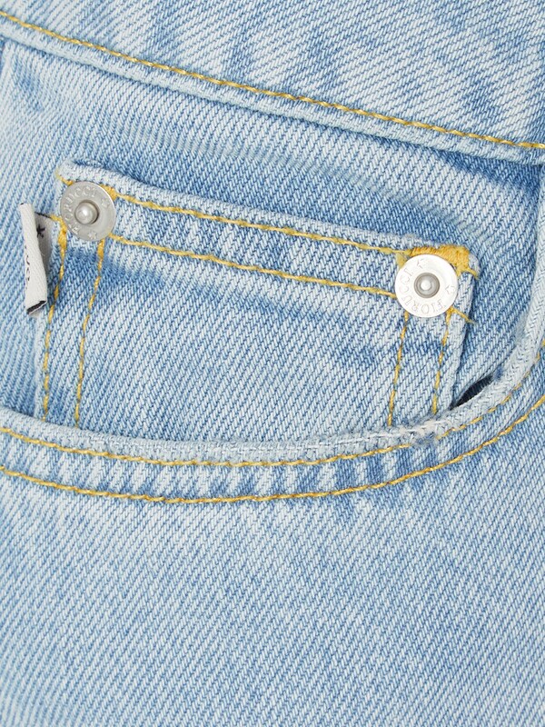 Light Blue Straight Fit Denim