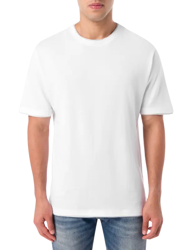 تيشرت برقبة دائرية