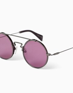 Round Purple Sunglasses