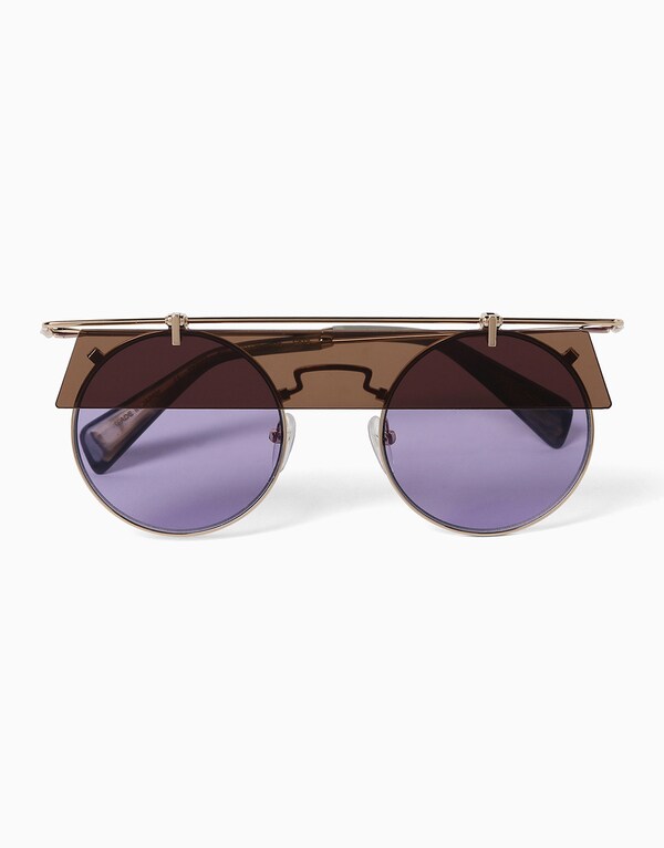 Round Purple Sunglasses