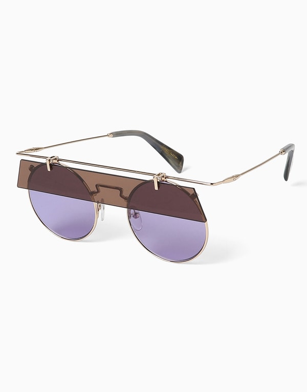 Round Purple Sunglasses