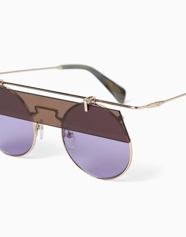 Round Purple Sunglasses