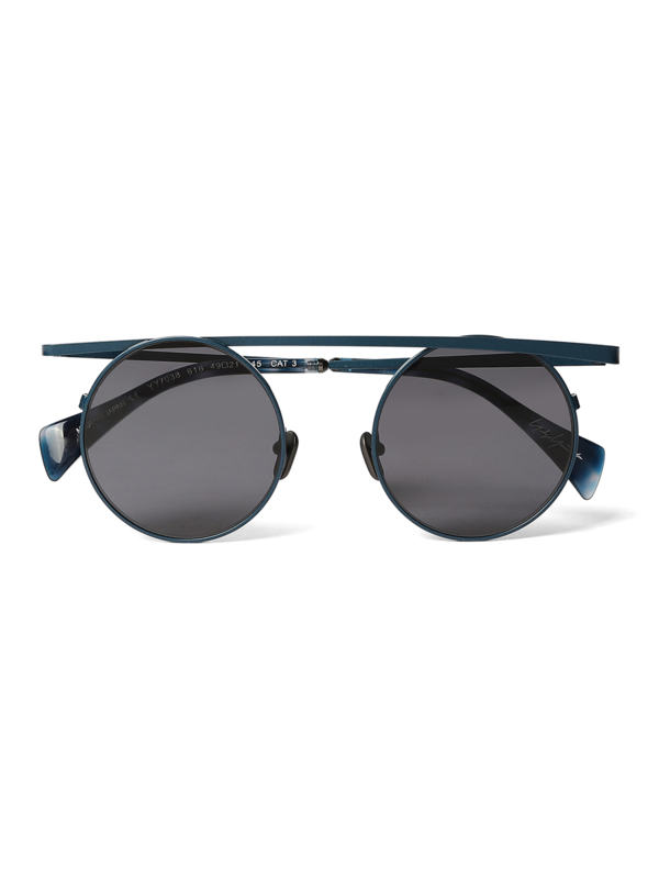 Round Navy Sunglasses