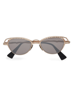 Gold/Grey Aviator Style Sunglasses