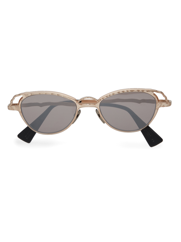 Gold/Grey Aviator Style Sunglasses