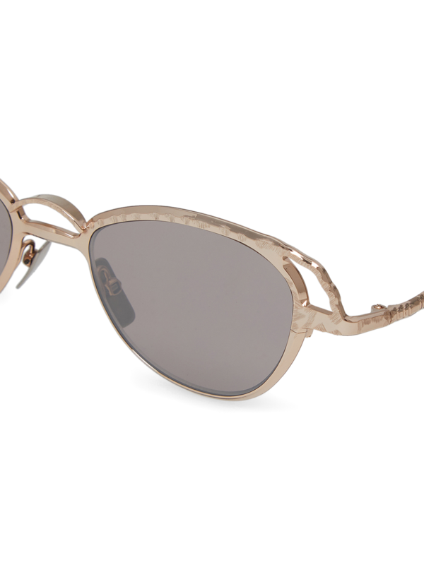 Gold/Grey Aviator Style Sunglasses