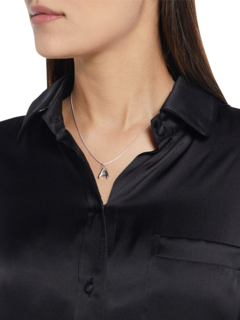 Monochromatic Silver Pendant