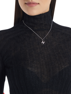 Monochromatic Silver Pendant